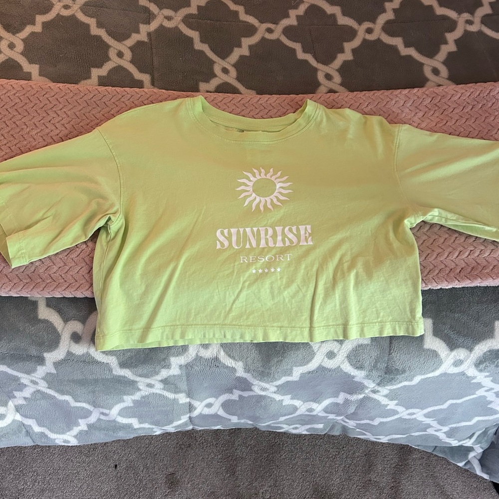 Neon Green Crop Top